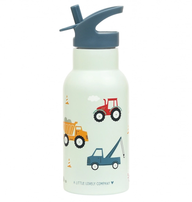 A Little Lovely Company Rustfri drikkeflaske 500 ml – Køretøjer