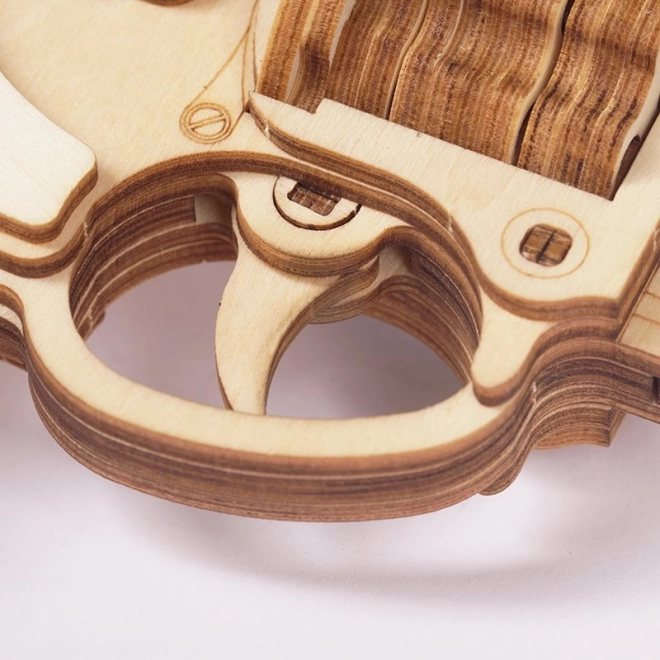 RoboTime 3D træ mekanisk puslespil Revolver Corsac