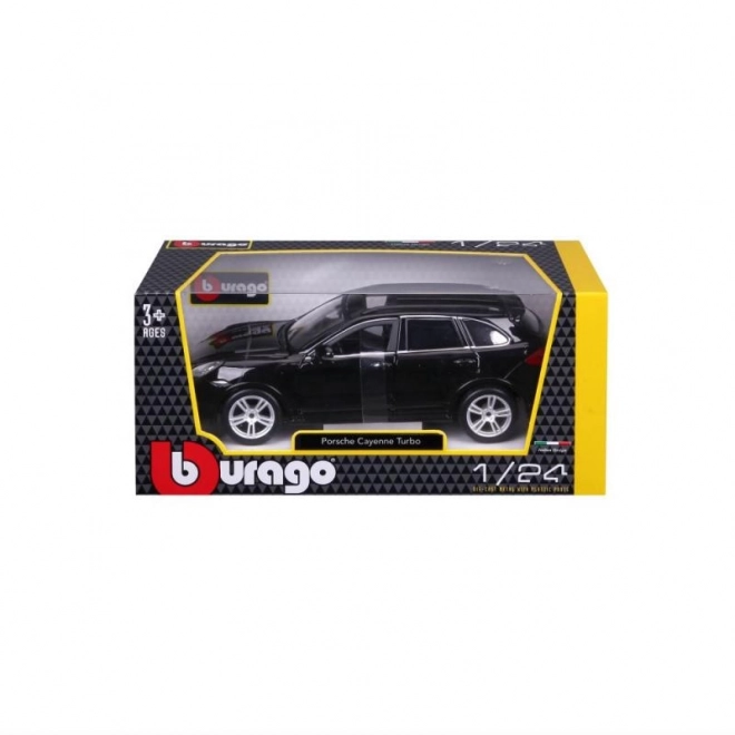 Metalmodel Porsche Cayenne Turbo sort 1/24