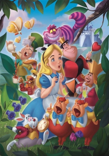 Clementoni puslespil Alice i Eventyrland 1000 brikker