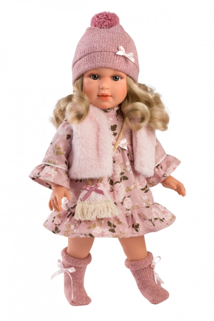 Realistisk dukke Lucia 40 cm med blødt stoflegeme