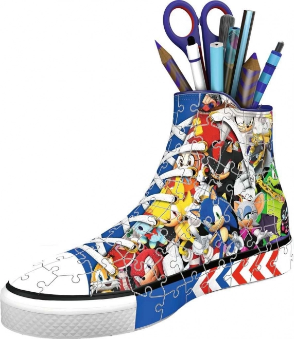Ravensburger 3D puslespil sneaker Pindsvin Sonic 112 brikker
