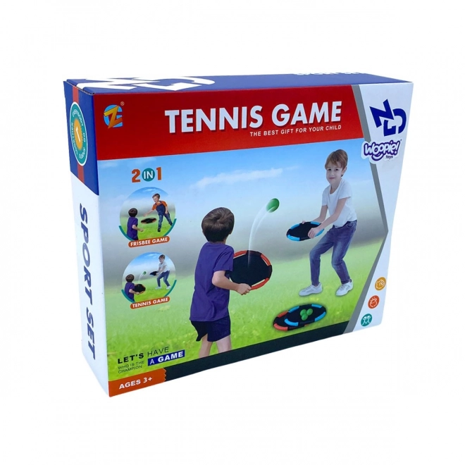 Woopie færdighedsspil 2-i-1 tennis frisbee