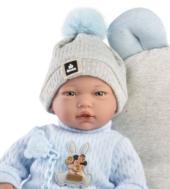 Realistisk babydukke Guca med lyde og blødt krop - 38 cm