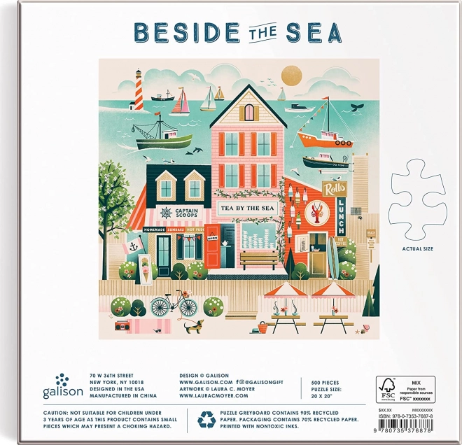 Galison Puzzle Bistro ved havet 500 brikker