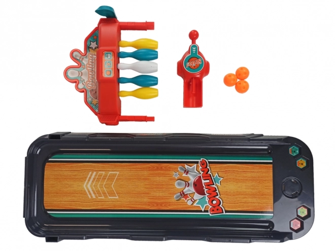 Mini kegle Arcade Spil Launcher Kortbane
