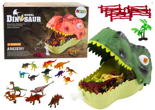 Sæt af dinosaurfigurer Stor dinosaur Grøn 45 El