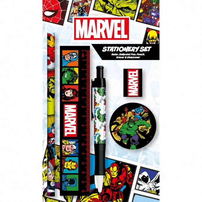 Marvel skole-sæt med motiv