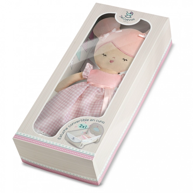 DeCuevas 20046 Plysbamsedukke NIZA - 36 cm med vugge