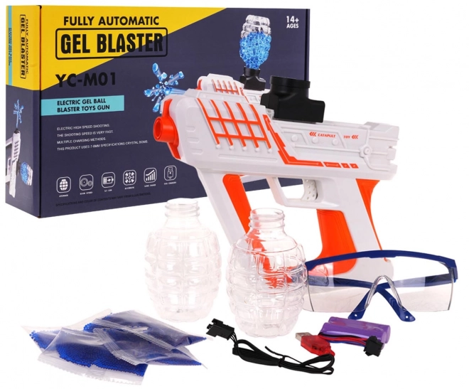 Automatisk gelpistol med tilbehør