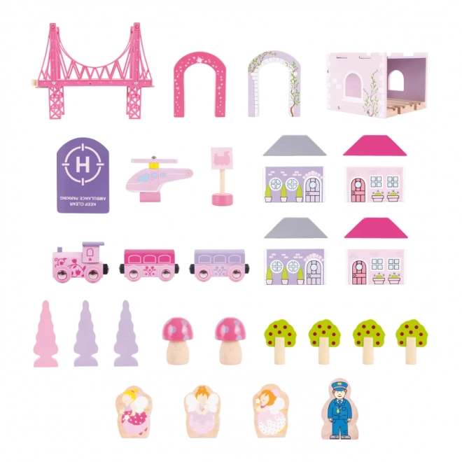 Bigjigs Rail Træ Stor Prinsessespor