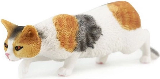Figur af listende kat 14 cm