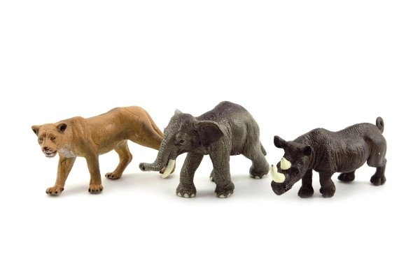 Safari ZOO dyr plast 10cm mix arter - 1 stk