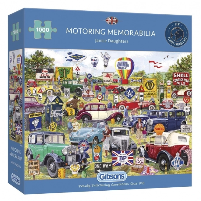 Gibsons Puzzle Motoring Memorabilia Rally 1000 brikker