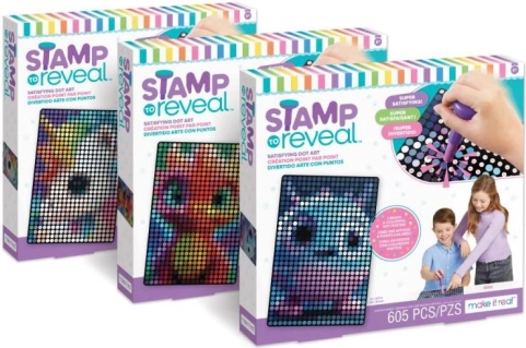stempelsæt stamp to reveal – tilfredsstillende prikket kunst for børn