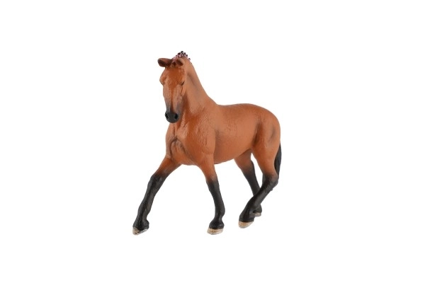 Hjemmedomestikeret brun hingst zooted plast 13cm i pose