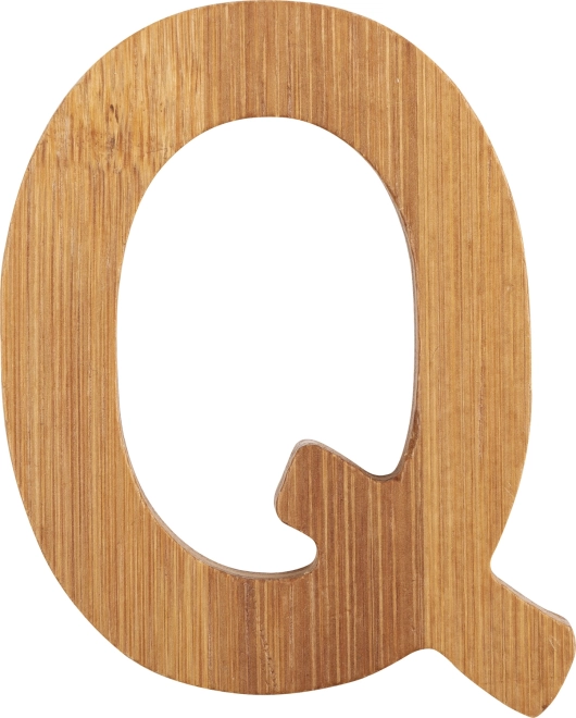 Bambusbogstav Q small foot