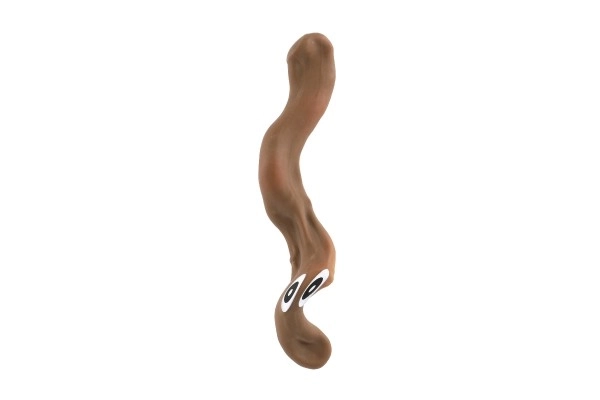 Antistress pølse 14cm elastisk formbar i pose 12stk i kasse