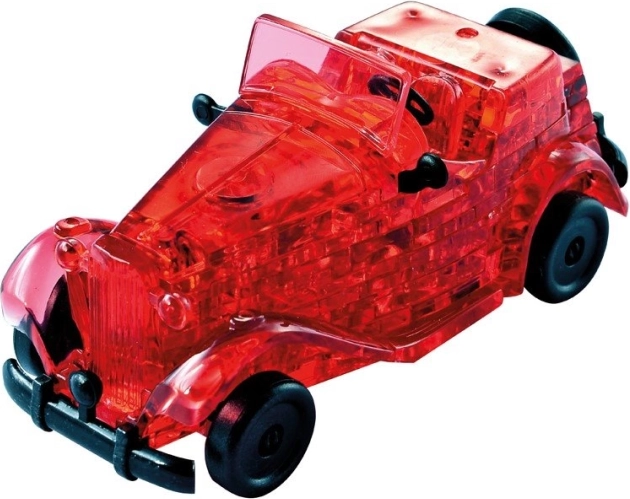 3D krystalpuslespil veteran, rød, 53 brikker – HCM KINZEL