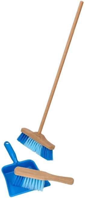 Goki fejesæt med kost 3 stk blå