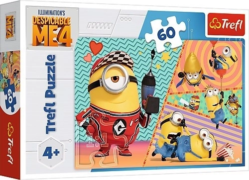 puslespil 60 brikker minions trefl