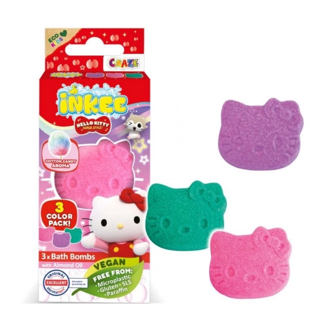 INKEE - Mini pakke brusende bombe - Hello Kitty