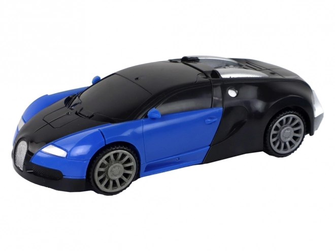 2 i 1 Bugatti Blå lyseffekter Bil-Robot