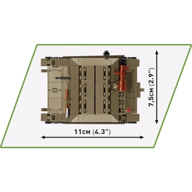 Tankmodel TK-3 til byggesæt, 323 dele