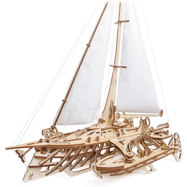 Ugears 3D puslespil - Log Trimaran Merihobus 237 dele
