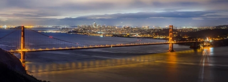 Panoramapuslespil Golden Gate-broen, San Francisco 1000 brikker