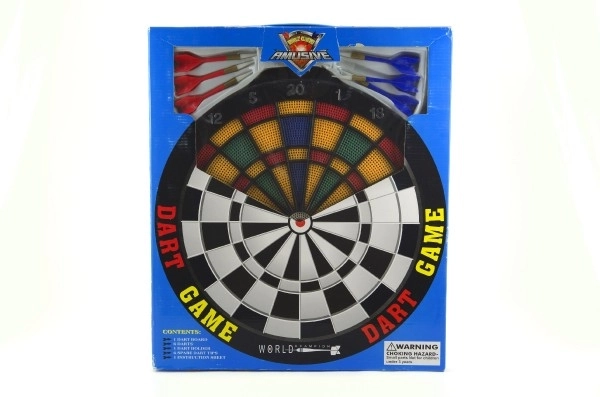 Plastik dartskive med dartpile