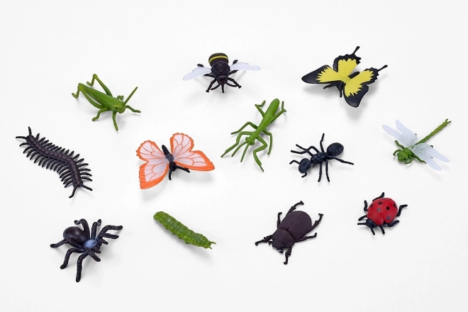 Mojo mini verden insekter og edderkopper 12 stk