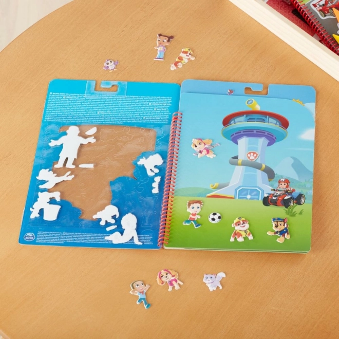 Paw Patrol Genanvendelige buede klistermærker - Bay of Adventures