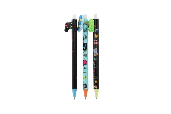 Viskelæder/pen gummi Street spil 15 cm plast 6 slags 36 stk i boks