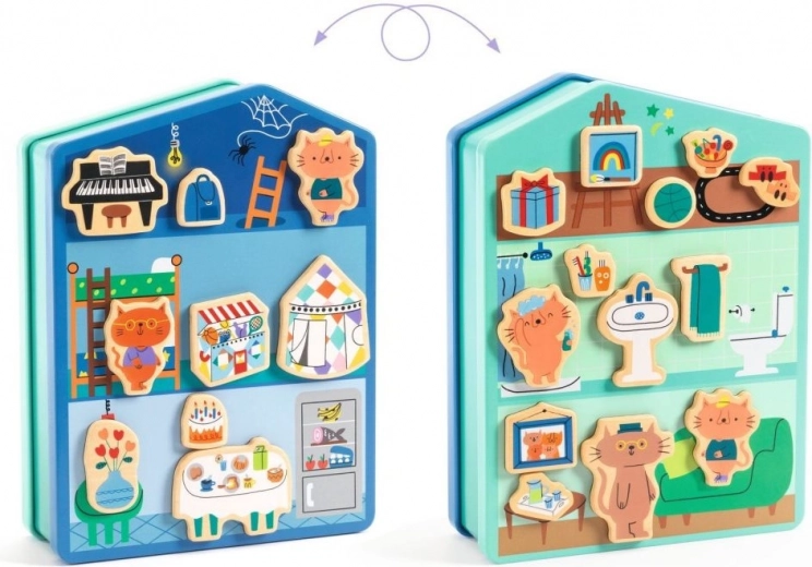 Tosidet magnetisk dukkehus