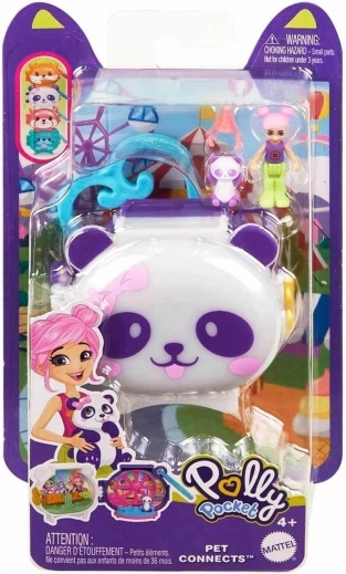 Polly Pocket Pet Connects – panda-sæt med figurer