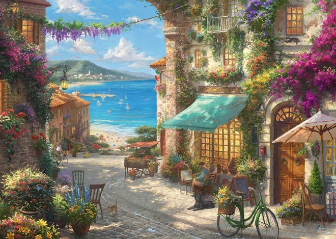 Puslespil Italiensk café 1000 brikker