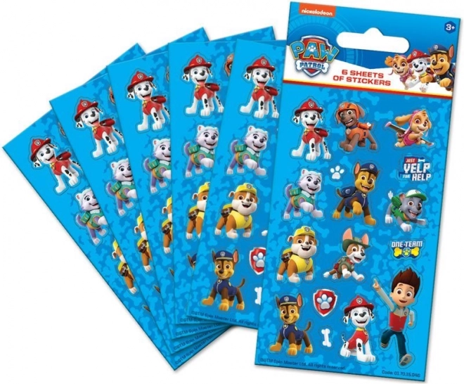 NICKELODEON Klistermærker Paw Patrol i blå