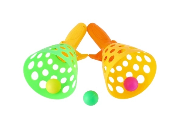 Fang boldleg 2stk plast 19cm + 3 bolde i net