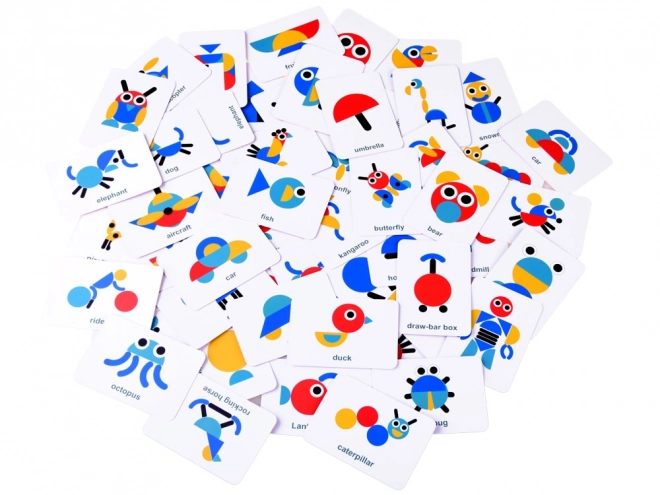 Træ Tangram Montessori Puslespil