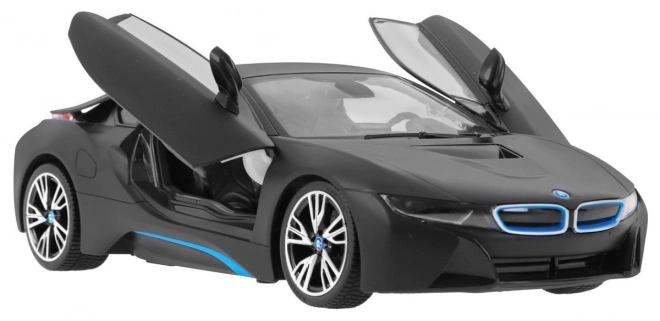 BMW i8 sort RASTAR 1:14 bil med fjernbetjening + 2,4 GHz fjernbetjening