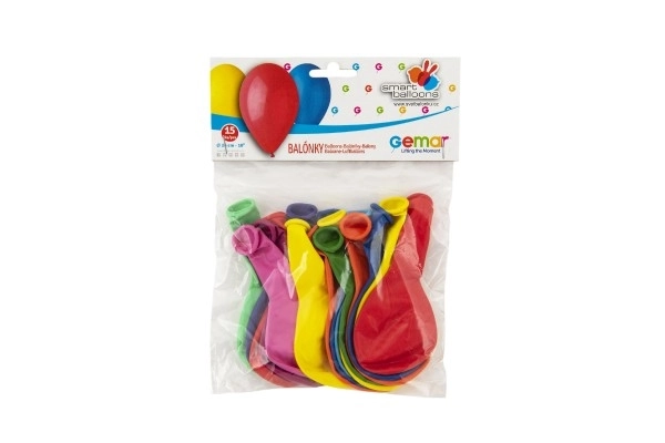 Farverige oppustelige balloner - 15 stk