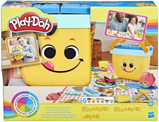 Play-Doh Starters picnic og læring af former – kreativt sæt med kurv