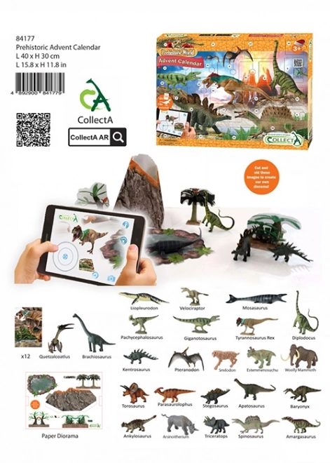 Adventkalender med dinosaurer