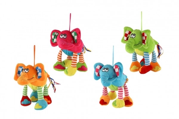 Plys elefant i farver