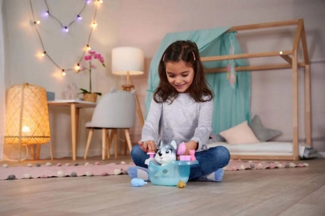 Hvalpe Husky Pamper Petz i badekar