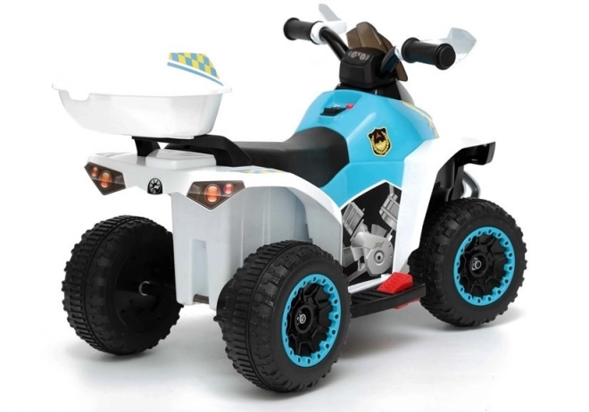 Genopladelig Firehjuling GTS1188-A Politi Hvid