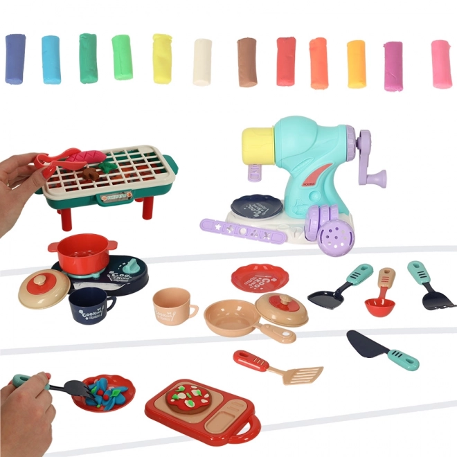 Kreativt sæt med modellervoks til pasta 44 dele