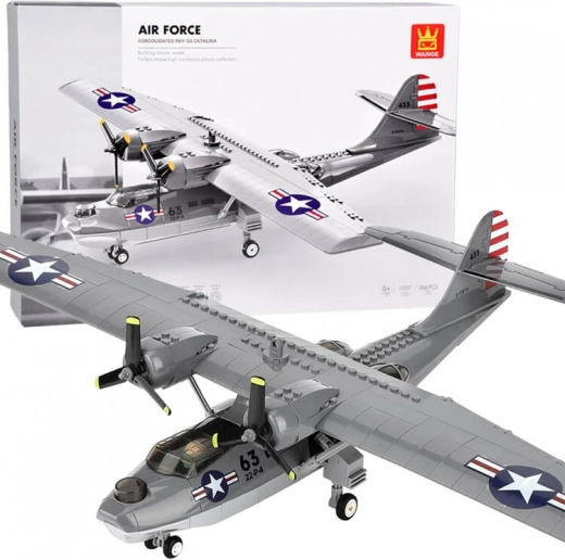 Byggesæt fly PBY-5A CATALINA – militær bombefly, 364 klodser