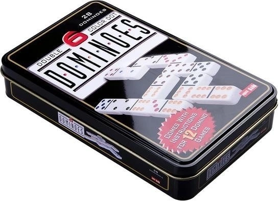 Domino i metalæske – 28 brikker